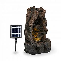 Blumfeldt Magic Tree, solárna fontána, 2,8 W, polyresin, 5 hod., akumulátor, LED osvetlenie, vzhľad dreva