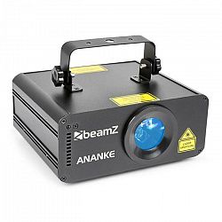 Beamz Ananke Laser 3D červený a modrý, MDX/stand-alone režim, diaľkové ovládanie
