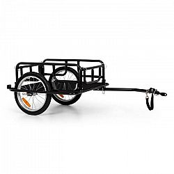 KLARFIT OX, nákladný príves, 40 kg/65 l, príves za bicykel, 16" x 1,75" pneumatiky, čierny