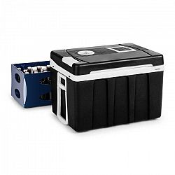 Klarstein BeerPacker, termoelektrický chladiaci box s funkciou udržania tepla, 50 l, A+++, AC/DC, vozík, čierny